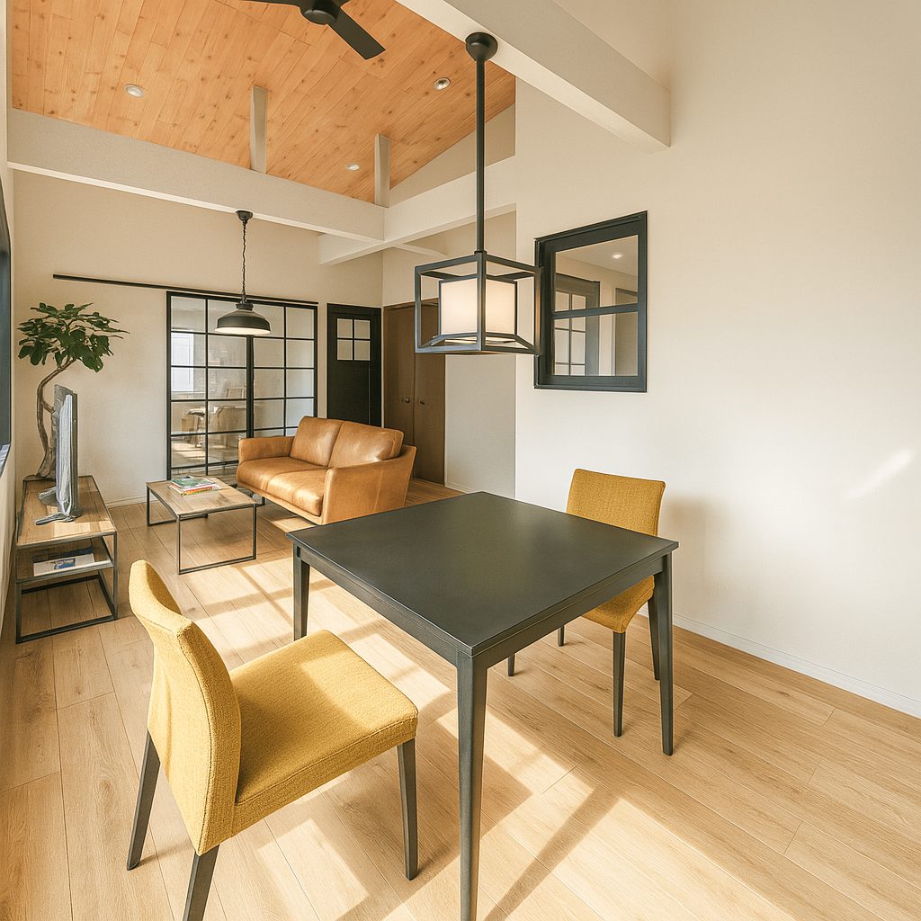 【Garage House⑩】自宅兼事務所!バルコニーでバーベキューができるガレージハウス、リビング④