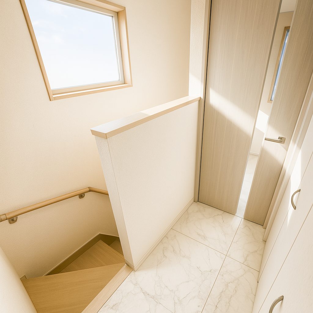 【Garage House②】リッチなLDK!モダンテイスト2階建てのガレージハウス、2Fホール