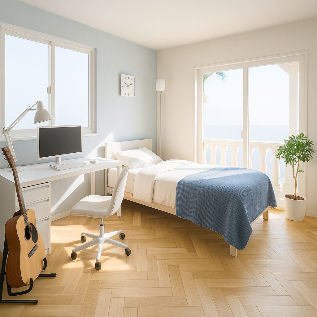 【Garage House③】西海岸カリフォルニアスタイル!平屋のアメリカンガレージハウス、洋室