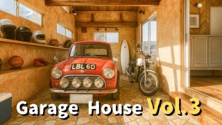 【Garage House③】西海岸カリフォルニアスタイル!平屋のアメリカンガレージハウス