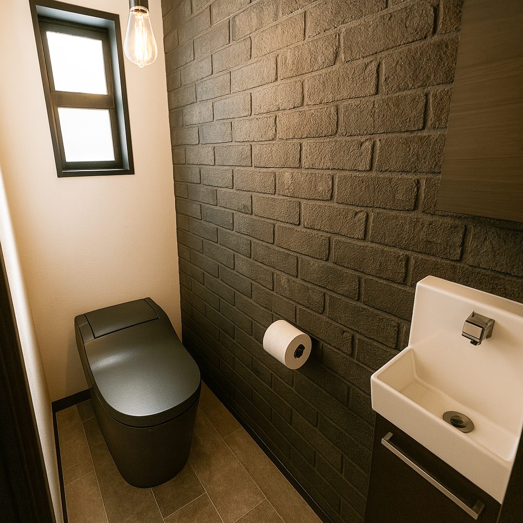 【Garage House⑦】車2台置き!インダストリアルスタイル2LDKの2階建てガレージハウス、トイレ