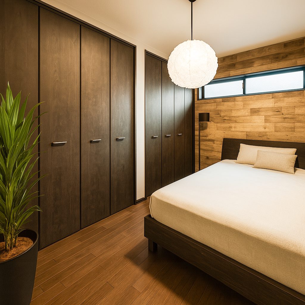 【Garage House⑦】車2台置き!インダストリアルスタイル2LDKの2階建てガレージハウス、寝室