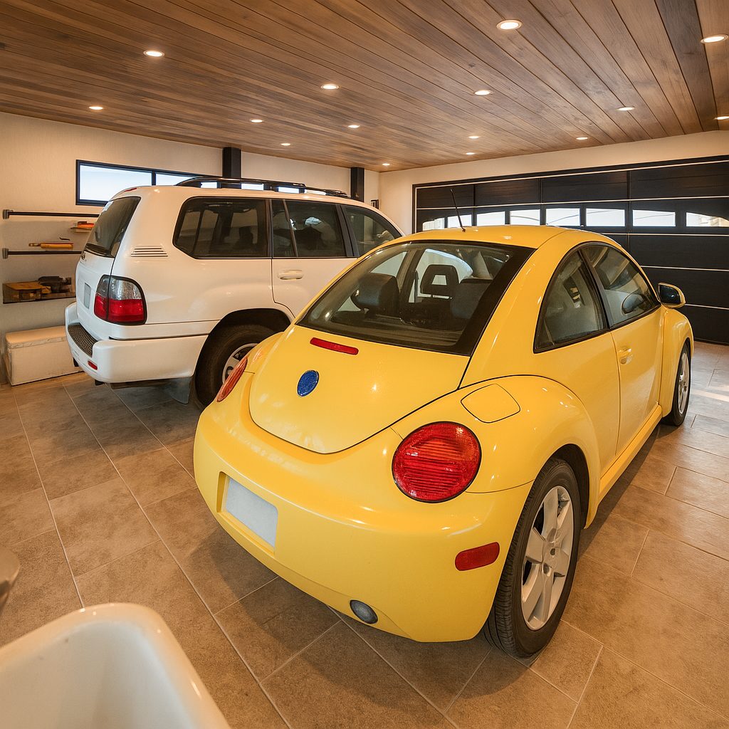 【Garage House⑦】車2台置き!インダストリアルスタイル2LDKの2階建てガレージハウス、ガレージ③