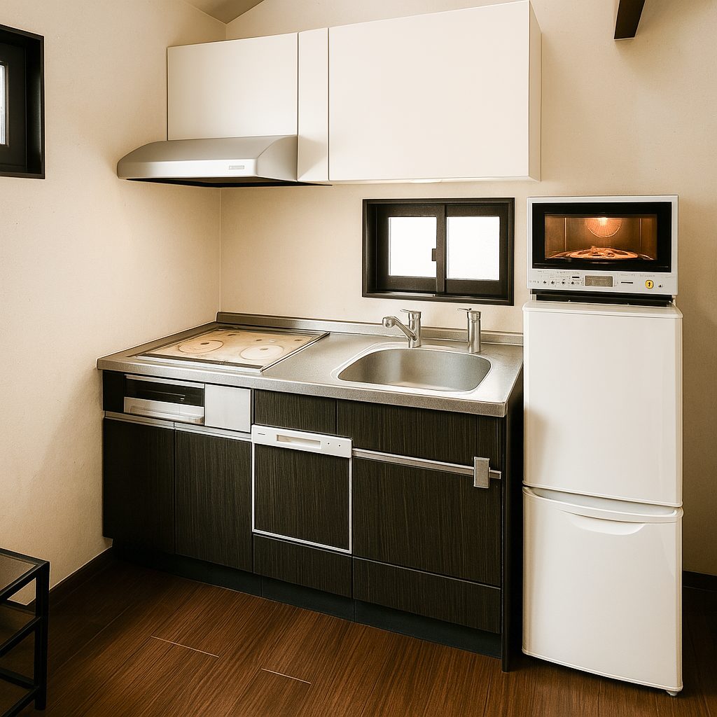 【Garage House⑨】インダストリアルバイカーハウス!スキップフロアのガレージハウス、キッチン