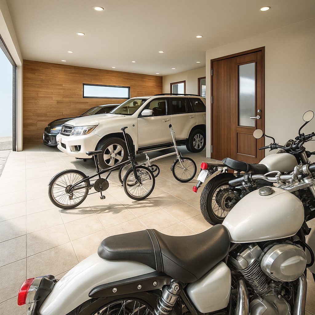 【Garage House⑩】自宅兼事務所!バルコニーでバーベキューができるガレージハウス、ガレージ⑤