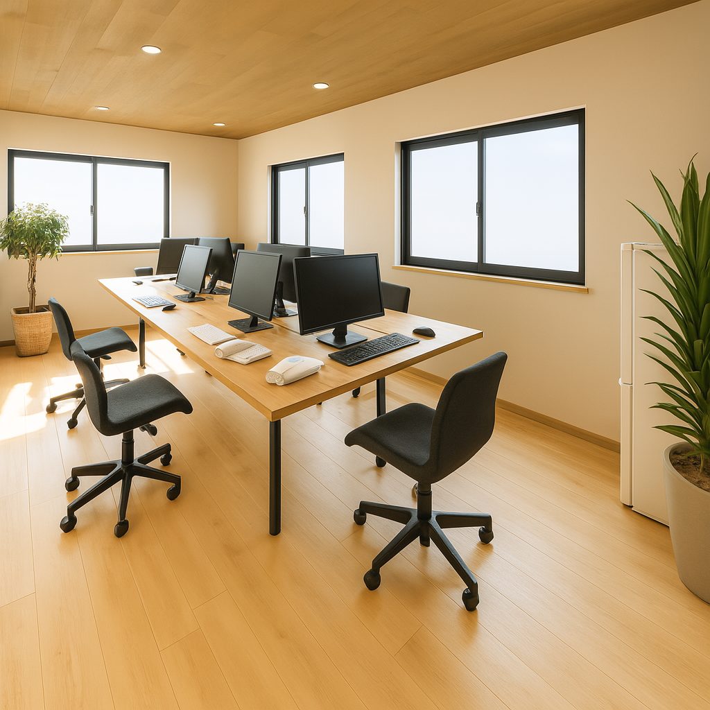 【Garage House⑩】自宅兼事務所!バルコニーでバーベキューができるガレージハウス、事務所①