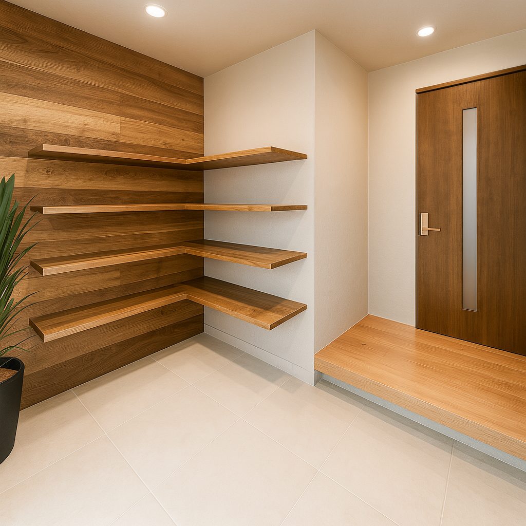 【Garage House⑩】自宅兼事務所!バルコニーでバーベキューができるガレージハウス、自宅玄関