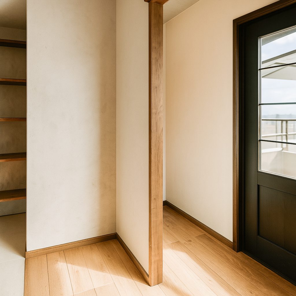 【Garage House⑩】自宅兼事務所!バルコニーでバーベキューができるガレージハウス、自宅玄関②